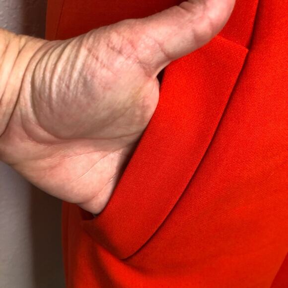 Diane von Furstenberg Carpreena orange red sleeveless sheath dress size 8 - Picture 5 of 16